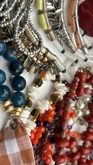 VTG Beaded Large Nice Jewelry Lot Of 40 Necklaces Bracelets Earrings SEE PICS