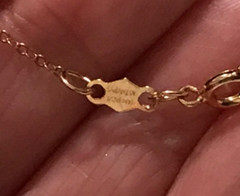 Vintage 1/20 14k Gold Floating Open Heart Necklace with BOX! Sarah Coventry