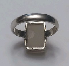 Vintage Druzy Quartz Size 9.75 Sterling Silver Ring 925 Tested