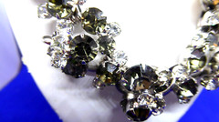 JULIANA 5 LINK BLACK DIAMOND &CLEAR RHINESTONE PARUE SET