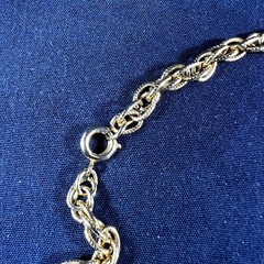 Gold Tone Faux Pearl Station Necklace Elegant Vintage Style Jewelry