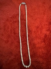 5pc Mixed Lot Cultured White Pearl Strand Necklaces w/ Sterling Silver Clasp