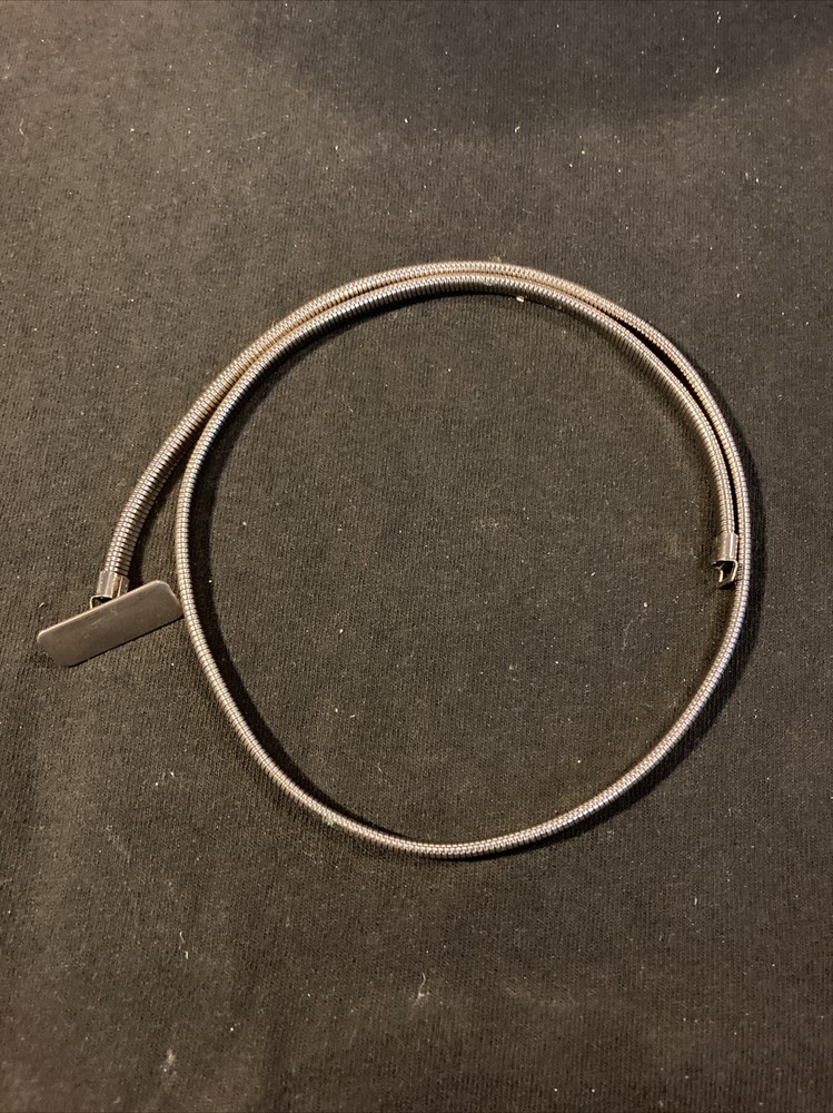 Vintage SILVER METAL SNAKE BELT JEWELRY 33” Made In USA