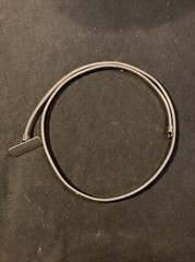 Vintage SILVER METAL SNAKE BELT JEWELRY 33” Made In USA