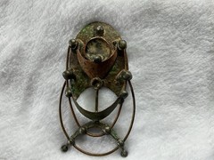 Vintage George McCann?Brutalist Pendant/Brooch Pin Copper Brass Substantial