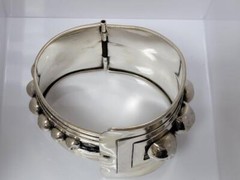 Taxco ERC Sterling Silver Hinged Bangle Bracelet 6.25″ ~ 59.6 g ~ 11-I1057