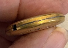 Victorian Antique Gold Filled Pendant Fob Charm Paste Rhinestone Horseshoe 1″ GF