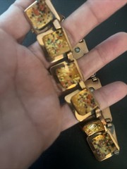 Vintage Estate Matisse Renoir Copper Enamel Necklace Choker Magnificent!