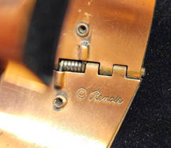 Renoir Mid Century vintage Copper BRACELET Clamper hinged Modernist Retro MCM 7″
