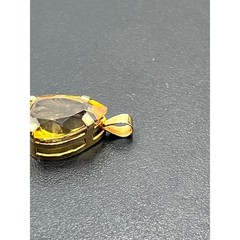 Imperial Gold Vintage 14K Gold Mexico Citrine Pear Teardrop Pendant (1.84g)