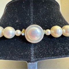 Vintage Japan Large Faux Pearl 10mm Beaded Strand 27″ Necklace Box Clasp Classic