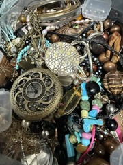 4-1/2 Pound Vintage To Now Mystery Jewelry Bag Lot Branded And Unbranded Used