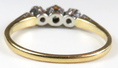 Antique Art Deco 1920’s PPLS 3 Diamond Engagement Ring Size 8.25 UK-Q EGL USA