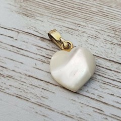 Vintage Pendant Dainty Heart with Rainbow – No Chain Included