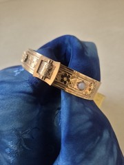 Antique goldfield english bracelet buckle