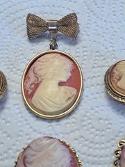 Cameo Vintage 800 Silver Ring, Brooches, Necklace & Earring Rings Judy Lee Group