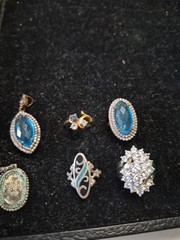 vintage sterling silver rings and pendant