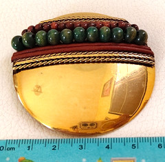 Vintage Jean-Louis Scherrer Paris Signed Beaded Brooch Pin