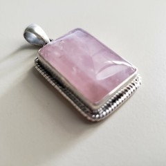 VINTAGE COLLECTIBLE STERLING SILVER 925 PENDANT, 1.5″ GENUINE STONE