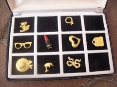 Vintage Gold Plated Pin Back Set Harve Benard by Benard Holtzman 9 of 12
