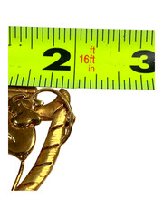 Birch Hill Gold Noah’s Ark Brooch New on Card Dangling Animal Boat Pin