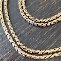 1/20 12K Gold Filled Double-Strand Snake? Chain Choker Approx 15.5″L & 41g