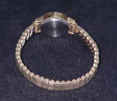 Vintage 1975 Timex Ladies Mechanical Watch Oval Gold Tone Caliber 23 RUNNING