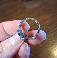 Vintage Mexico Sterling Handmade Wire Swirl Ring Size 6.5 See Pics/Description