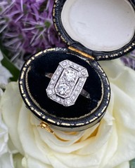 Vintage Ruby Engagement Ring Wedding Anniversary Ring Women
