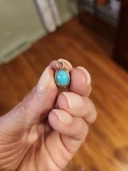 Vintage Sterling Silver Multistone Pendant