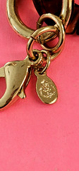 PREMIER DESIGN women necklace acrylic and metal links brown leopard 40” long
