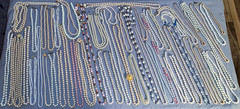 Great Lot 52 Mostly Vintage Heavier Weight Pearl Bead Necklaces Many Designs