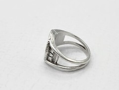 Designer Vintage Shube’s Dakota West Sterling Silver Cherub Angel Ring Size 5
