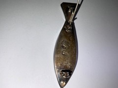Vintage 1950’s Taxaco Mexico Modernist Sterling Silver & Copper Fish Brooch