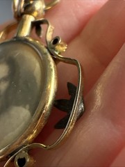 Antique Gold Filled Double-Sided Photo Pendant