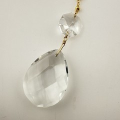 John Wind Necklace Lariat Waldorf Astoria Maximal Art Chandelier Crystal NYC COA