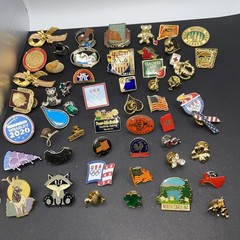 Hat Pin Lot Over 50 Assorted Some Signed Little To No Wear Except One