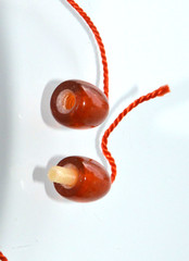 ✅1970y RUSSIAN SOVIET BALTIC GOLD SAN AMBER TWIST CLASP NECKLACE 老琥珀 BEADS STONE