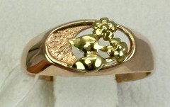 USSR Vintage Original 583 14K Rose & Yellow Gold Ring 2.90 g. 7,25 US Ukraine