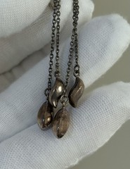 Vintage 925 Sterling Silver Dangling Earrings with a Chain Link Design 2.5in