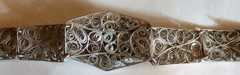 Silver Filigree Bracelet Elegant Estate Jewelry Vintage Style Seven Inches