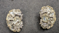 Vintage Lot Of Eisenberg Jewelry -All Signed Rhinestones Assorted Sizes
