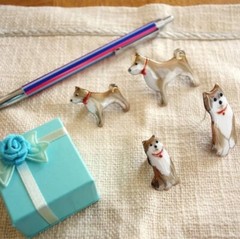 Shiba inu – Japanese cloisonné enamel Pin Badge Brooch Made-to-order NEW