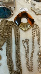 Vintage Jewelry Lot Some Signed Rhinestone Brooch Necklace Clip Earring Over 25!