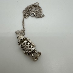Vintage Articulate Clown Pendant With 18 In Chain Included Both 925 SS Adorable