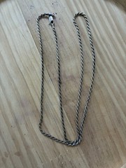 12.80g Vintage Sterling Silver 925 Rope Chain Necklace 20 in M