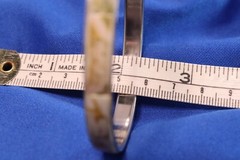 Bangle Bracelets Lot of 4 Enamel Mother of Pearl Stone Vintage