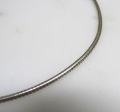 AGI Sterling Silver Round Omega Chain Necklace ~ 18″ ~ 20.6g ~ 13-A723