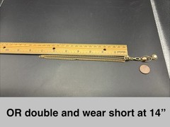 Vintage 12k Gold Filled Watch Chain FOB, ChatelaineSlide,Swivel Dog Clip, ~READ~