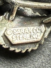 Rare estate Find Sterling Silver 925 Sarah Coventry Rose Floral Brooch